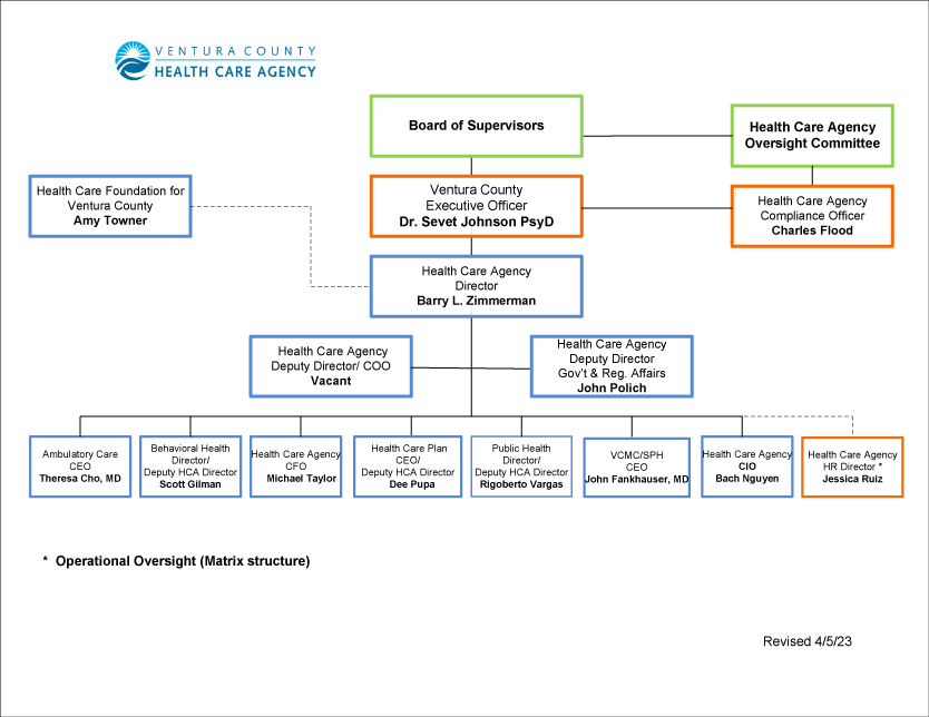 Healthcare Agency Organization Chart