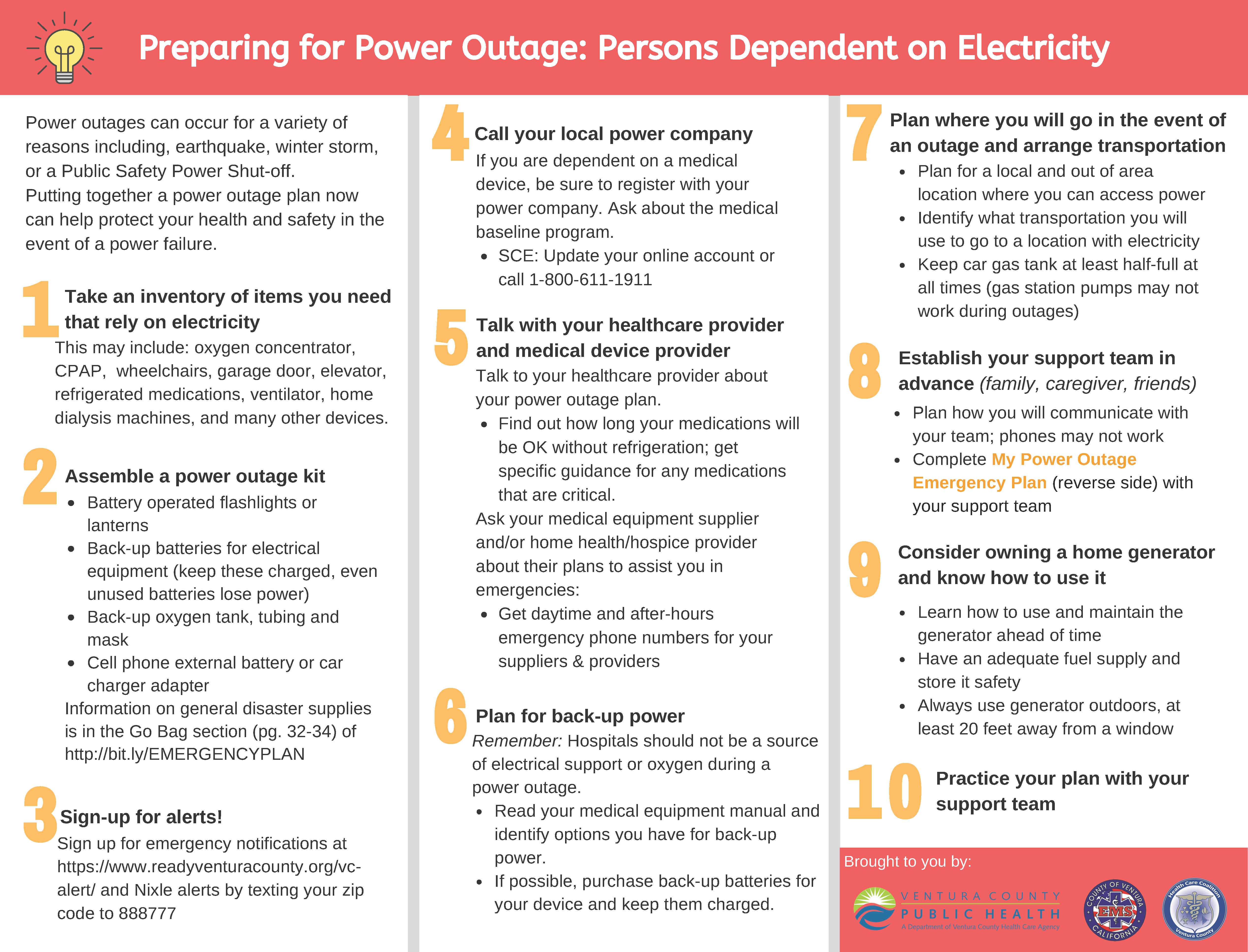 Ventura County Preparing for Power Outage Persons Dependent on Electricity v6 Page 1