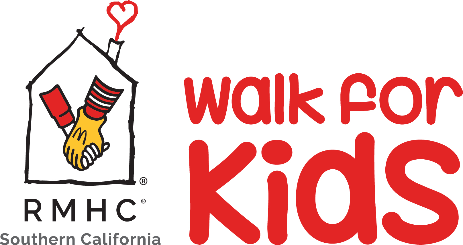rmhc walk for kids logo red